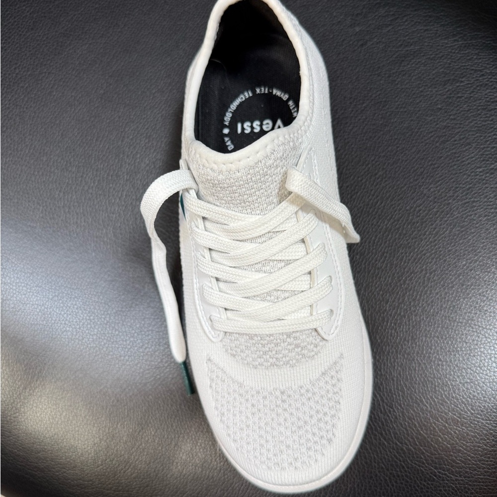 Vessi Off-White Knit Sneaker